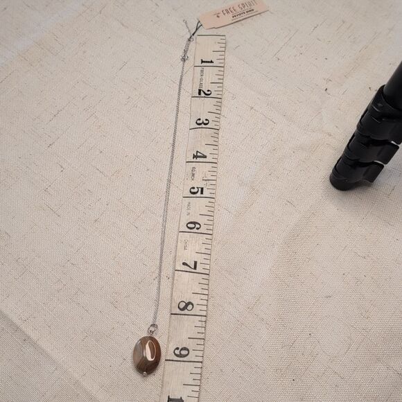 NWT Peyote Bird Sterling Silver And Brown Gemstone Pendent Necklace - Picture 4 of 6